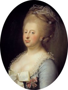 Porträt von Königin Caroline Mathilde von Dänemark