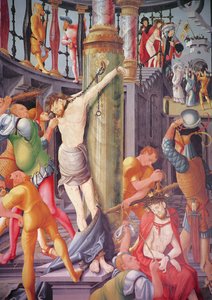 Die Verspottung Christi, vom Herrenberger Altar, 1521