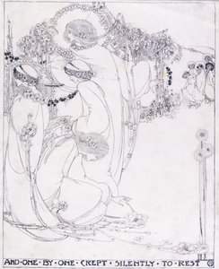 Und einer nach dem anderen schlich sich leise zur Ruhe, ca. 1902-3 von Jessie Marion King