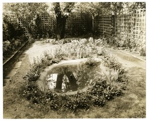 Garten von Mrs. W. H. Wells, 265 W 11th, Greenwich Village, New York, USA, ca. 1936-37