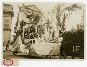 Historischer Paradewagen Nr. 47 Willkommen bei Lafayette