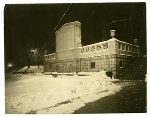 Shaw Memorial hinten bei Nacht, Boston, USA, ca. 1902-10 von Jessie Tarbox Beals