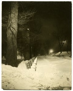 The Mall bei Nacht, Boston, Mass, USA, ca. 1902-10