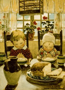 Gebete beim Frühstück von Jessie Willcox Smith
