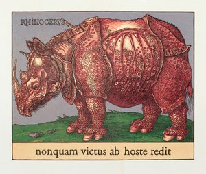 Rotes Nashorn, 2007 von Jim Monson