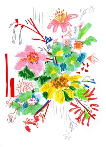Florale Skizze 2, 2014