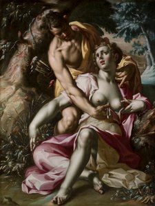 Cephalus und Procris (Der Tod von Procris) von Joachim Anthonisz Wtewael