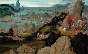 Frühe niederländische Kunst: Das Martyrium der Heiligen Katharina von Joachim Patinir