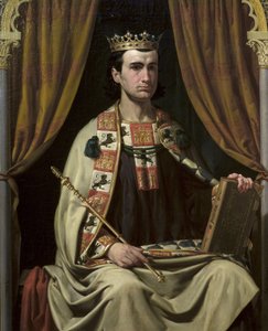 Porträt von Alfons X. (1221-1284), König von Kastilien von Joachin Dominguez Becquer