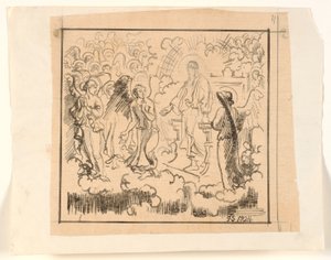 Die Engel auf dem Thron des Herrn von Joakim Frederik Skovgaard