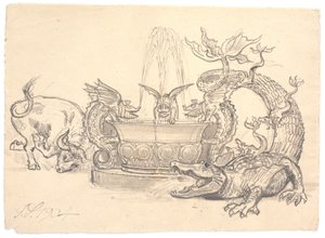 Der Kampf um den Drachenbrunnen von Joakim Frederik Skovgaard