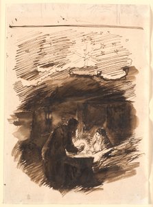 Entwurf für "Heilige Nacht" von Joakim Frederik Skovgaard