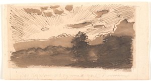 Entwurf für eine Abendlandschaft von Joakim Frederik Skovgaard