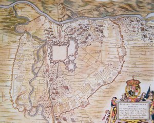 Plan der Zitadelle von Turin während der Belagerung von 1640 von Joan (after) Blaeu