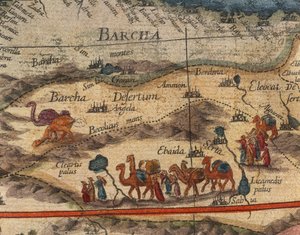 Karte von Afrika im Jahr 1686 von Joan Blaeu (Detail)