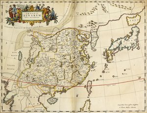 Karte von China, aus "Atlas Maior Sive Cosmographia Blaviana", 1662 von Joan Blaeu