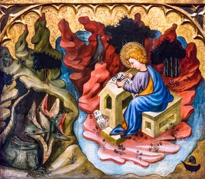 Heiliger Johannes der Evangelist auf Patmos