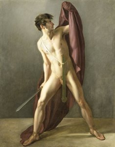 Krieger mit gezogenem Schwert von Joannes Echarius Carolus Alberti