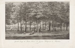Ansicht der Baan in Haarlem von Joannes Pieter Visser Bender