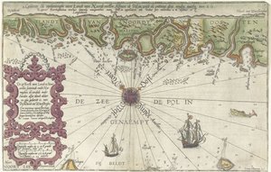Karte eines Teils der Küste von Norwegen und Schweden von Joannes van Doetecum