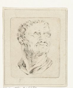 Büste eines Mannes, der nach rechts schaut von Joannis Jacobus Bijlaert