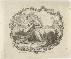 Frau mit brennender Lampe