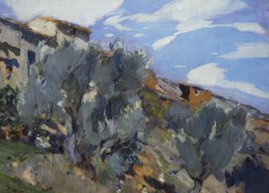 Bauernhaus mit Wald