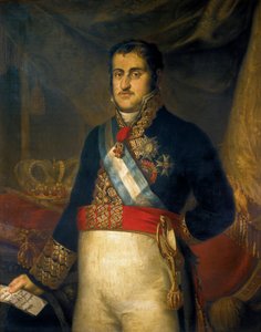 Porträt von Ferdinand VII von Joaquin Manuel Fernandez Cruzado