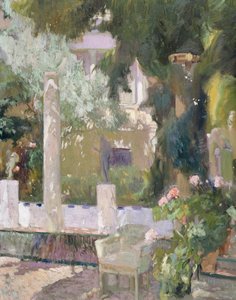 Die Gärten im Haus der Familie Sorolla von Joaquín Sorolla