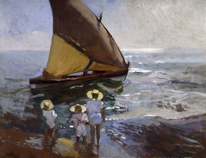 Am Strand, Valencia, 1907