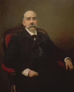 Porträt von Emilio Castelar y Ripoll, spanischer Staatsmann, Redner und Schriftsteller