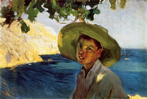 Der Junge mit dem Sombrero, späte 19. - frühe 20. Jahrhundert