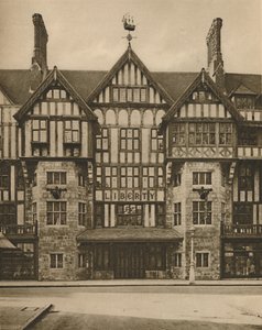 Teil des Tudor-Gebäudes von Liberty in der Great Marlborough Street, ca. 1935