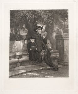Italienischer Priester mit seinem Schüler