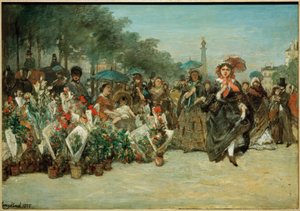 Blumenmarkt auf dem Boulevard Richard-Lenoir