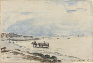 Karren am Strand von Etretat