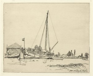 Das angedockte Schiff