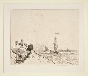 Die zwei Segelboote