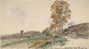 Straße bei La Côte-Saint-André, 1885