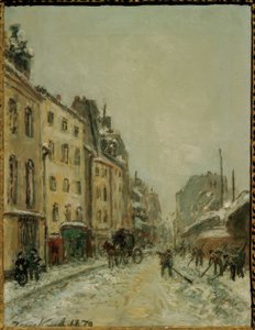 Rue du Faubourg Saint-Jacques, Schneeschaufler