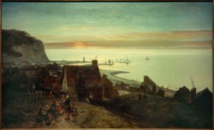 Sonnenuntergang bei St. Valéry-en-Caux