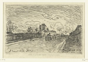 Ausgang des Krankenhauses Cochin (Faubourg Saint-Jacques, Paris)