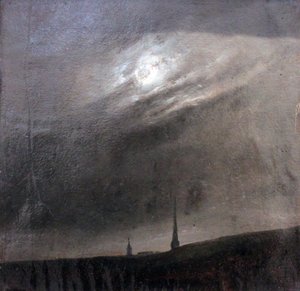 Mondnacht über Dresden von Johan Christian Dahl
