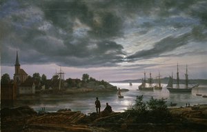 Larvik im Mondlicht