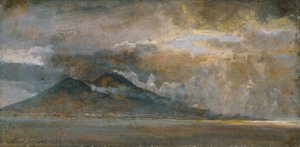 Die Bucht von Neapel mit Vesuv von Johan Christian Dahl