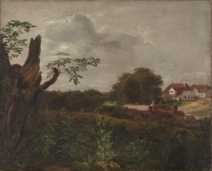 Das große Gasthaus in Fredensborg von Johan Christian Dahl