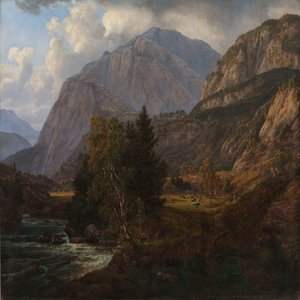 Blick auf Fortundalen von Johan Christian Dahl