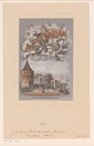 Umschlag für: Amsterdam. Ursprung und Ableitung der Namen der Grachten, Inseln, Plätze, Straßen, Gassen, Brücken, Schleusen und Türme dieser Stadt von Johan Coenraad Leich