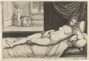 Venus liegend auf dem Bett