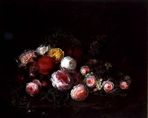Rosen in einer Landschaft